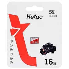 Карта памяти MicroSDHC 16GB NETAC P500 Eco Class 10 (NT02P500ECO-016G-S), без адаптера