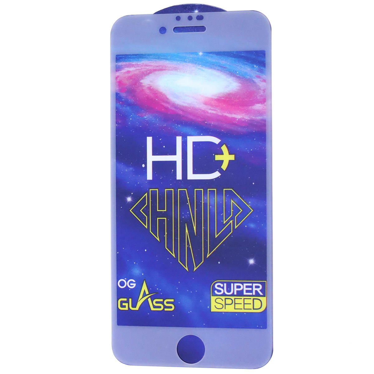 Защитное стекло HD+ SUPER SPEED для APPLE iPhone 7, iPhone 8, цвет окантовки белый