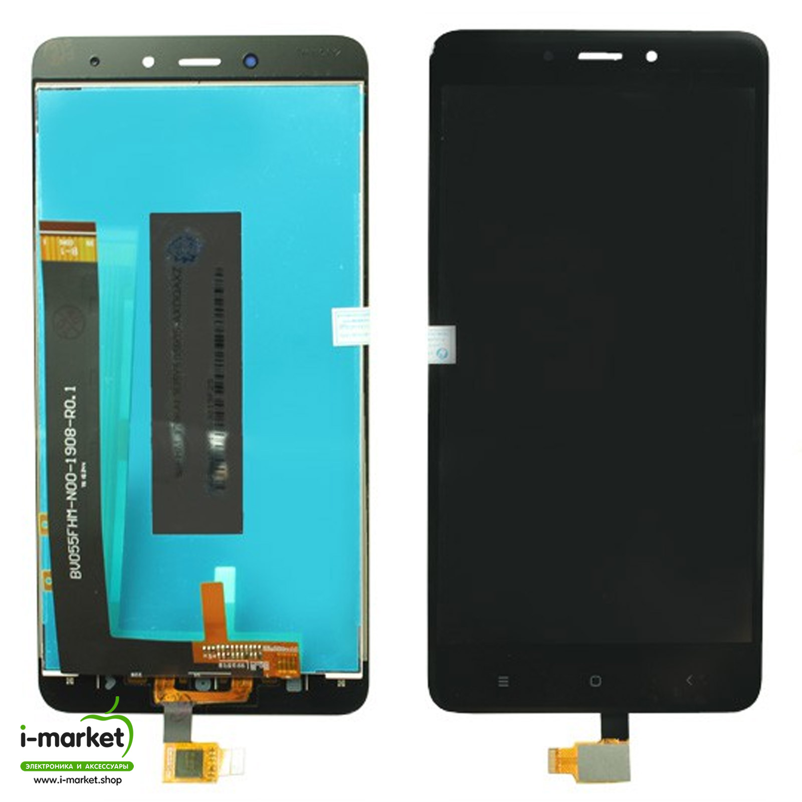 Дисплей в сборе с тачскрином для XIAOMI Redmi Note 4, Note 4 Pro, цвет черный.