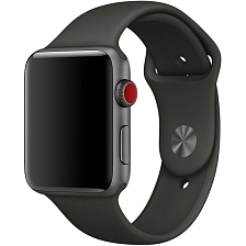 Ремешок для Apple Watch спортивный "Sport", размер 42-44 mm, цвет темно серый Ремешок для Apple Watch спортивный "Sport", размер 42-44 mm, цвет темно серый