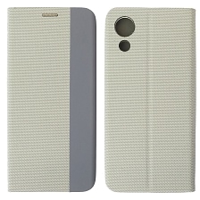 Чехол книжка MESH для SAMSUNG Galaxy A03 Core (SM-A032F), текстиль, силикон, бархат, визитница, цвет серый Чехол книжка MESH для SAMSUNG Galaxy A03 Core (SM-A032F), текстиль, силикон, бархат, визитница, цвет серый
