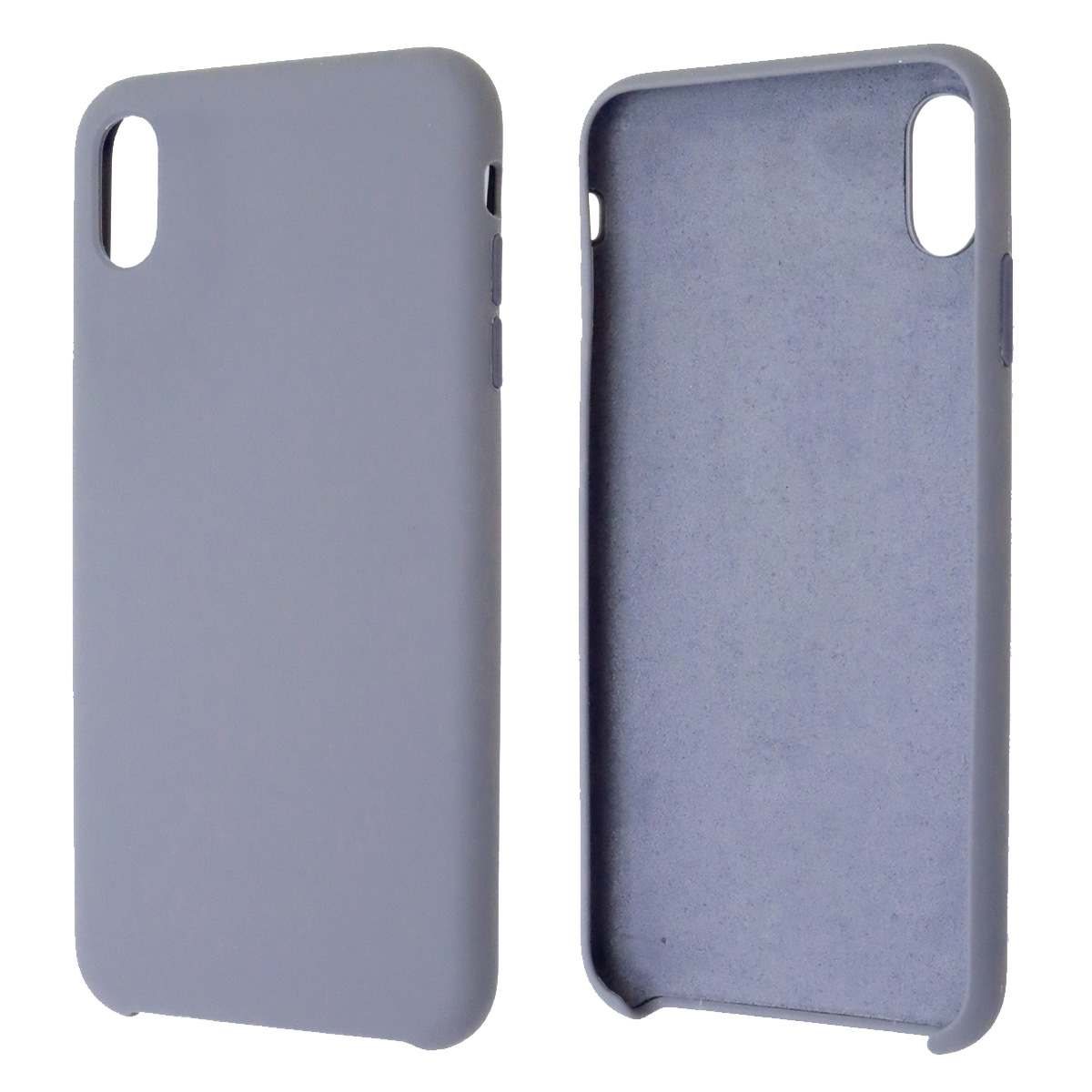 Чехол накладка Silicon Case для APPLE iPhone XS MAX, силикон, бархат, цвет серый Чехол накладка Silicon Case для APPLE iPhone XS MAX, силикон, бархат, цвет серый
