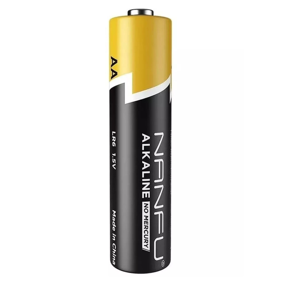 Батарейка NANFU LR6 AA, BL6, Alkaline, 1.5V