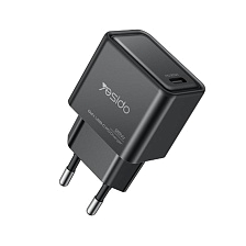СЗУ (Сетевое зарядное устройство) YESIDO YC62, 25W, 1 USB Type C, PD25W, цвет черный СЗУ (Сетевое зарядное устройство) YESIDO YC62, 25W, 1 USB Type C, PD25W, цвет черный