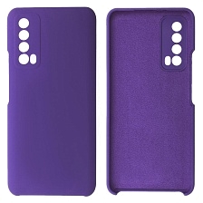 Чехол накладка Silicon Cover для HUAWEI P Smart 2021, силикон, бархат, цвет индиго Чехол накладка Silicon Cover для HUAWEI P Smart 2021, силикон, бархат, цвет индиго