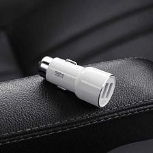 Автомобильное ЗУ XIAOMI RoidMi music palyer car charger 3, 5V, 2,4A, белый.