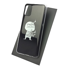 Чехол накладка Vinil для SAMSUNG Galaxy A31 (SM-A315), силикон, рисунок Человечек.