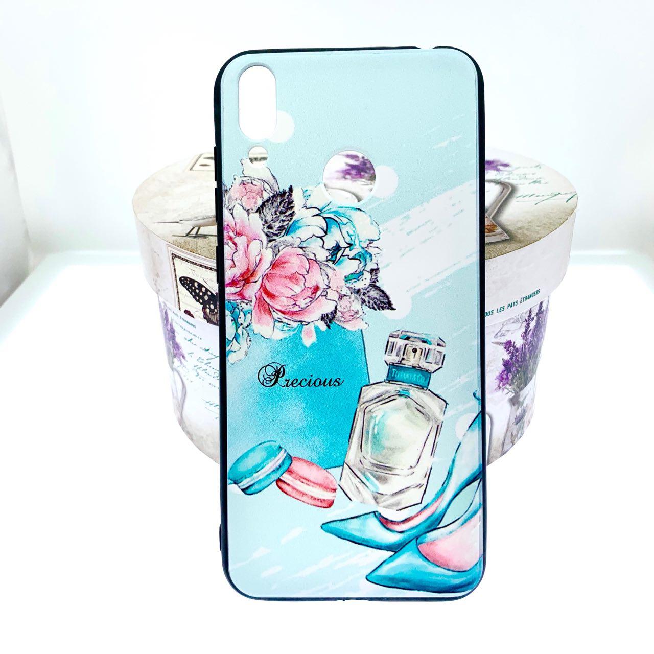 Чехол накладка BRF для HUAWEI Honor 8C, силикон, рисунок Духи и туфельки.