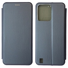 Чехол книжка STYLISH для Realme C31, экокожа, визитница, цвет темно синий Чехол книжка STYLISH для Realme C31, экокожа, визитница, цвет темно синий