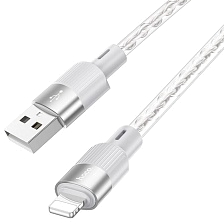 Кабель HOCO X99 Lightning 8 pin, 2.4A, длина 1 метр, цвет серый Кабель HOCO X99 Lightning 8 pin, 2.4A, длина 1 метр, цвет серый
