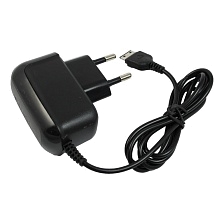 СЗУ (Сетевое зарядное устройство) для D880 E210, G600, G800, M600, M610, F210, 1A, длина 1 метр, цвет черный