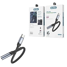 Переходник, аудио адаптер Go-Des GD-UC068 c TYPE-C для наушников разъемом Audio Jack 3.5 мм, цвет черный Переходник, аудио адаптер Go-Des GD-UC068 c TYPE-C для наушников разъемом Audio Jack 3.5 мм, цвет черный