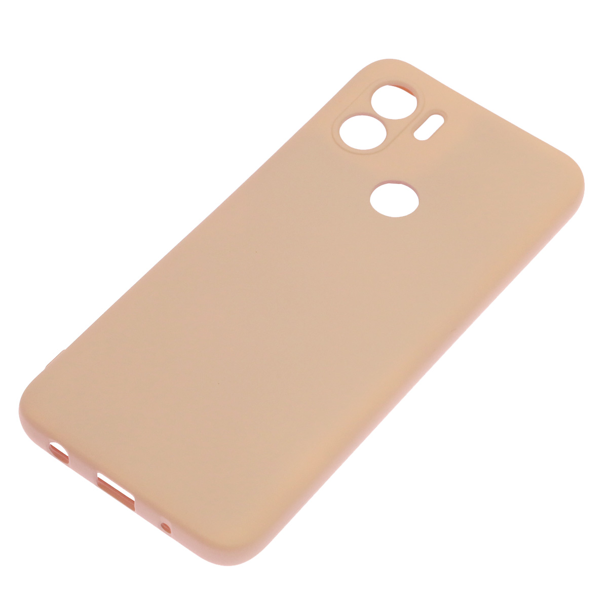 Чехол накладка NANO для Redmi A1 Plus, Redmi A2 Plus, POCO C51, силикон, бархат, цвет розовый песок Чехол накладка NANO для Redmi A1 Plus, Redmi A2 Plus, POCO C51, силикон, бархат, цвет розовый песок
