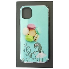 Чехол накладка для APPLE iPhone 11, силикон, рисунок Пончики