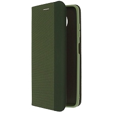Чехол книжка MESH для XIAOMI POCO X3, POCO X3 Pro, текстиль, силикон, бархат, визитница, цвет зеленый Чехол книжка MESH для XIAOMI POCO X3, POCO X3 Pro, текстиль, силикон, бархат, визитница, цвет зеленый