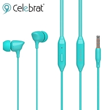 Гарнитура (наушники с микрофоном) проводная, Celebrat G7, цвет синий