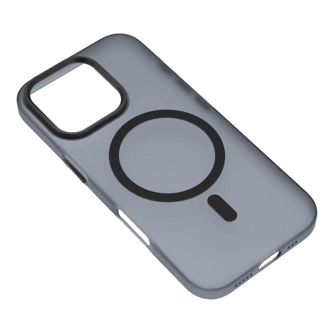 Чехол накладка Cabbeen с поддержкой MagSafe для APPLE iPhone 16 Pro, матовый, цвет прозрачно серый