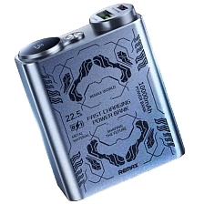 Внешний портативный аккумулятор, Power Bank REMAX RPP-97, 10000 mAh, быстрая зарядка 22.5W, цвет графитовый
