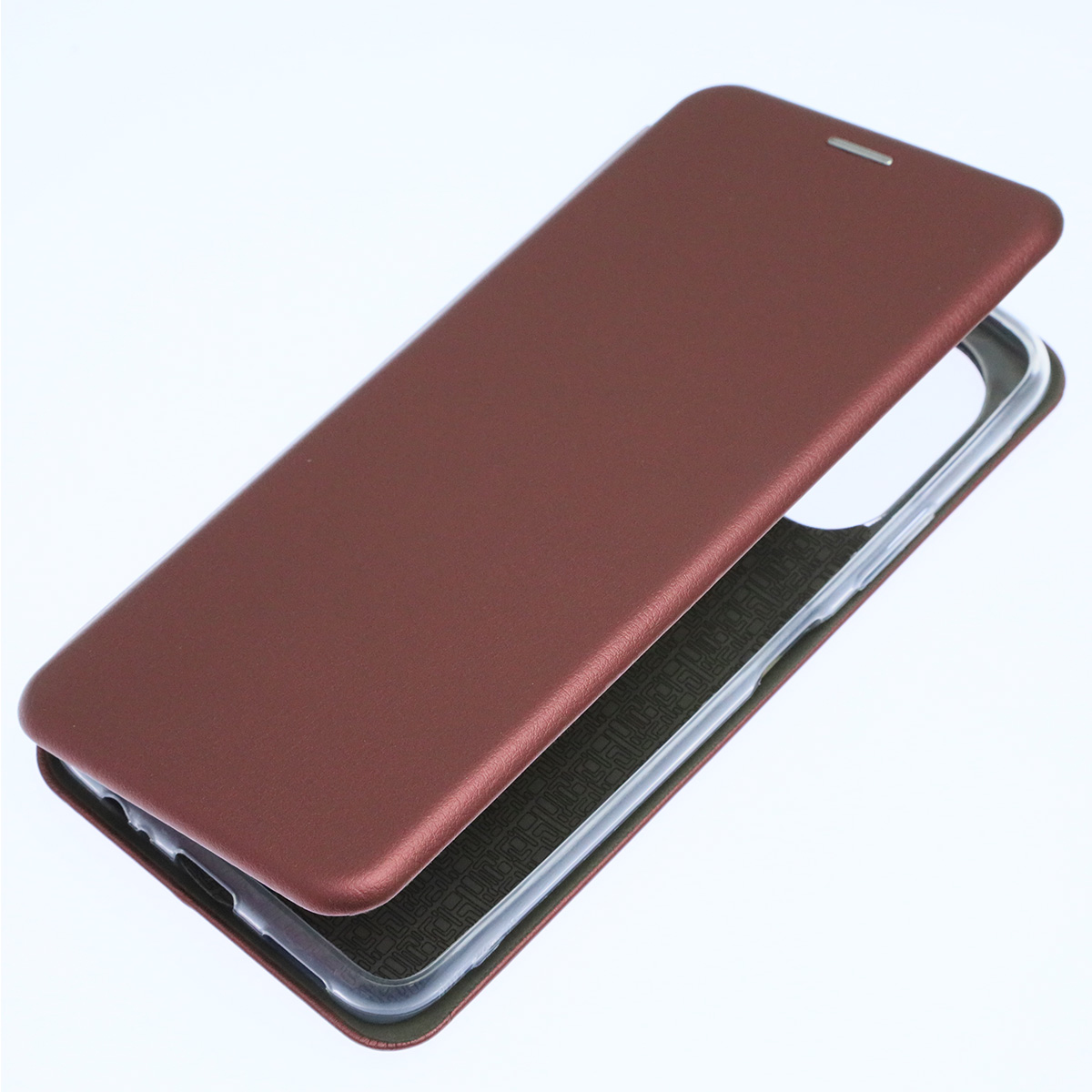 Чехол книжка STYLISH для HUAWEI Nova Y70, экокожа, визитница, цвет бордовый