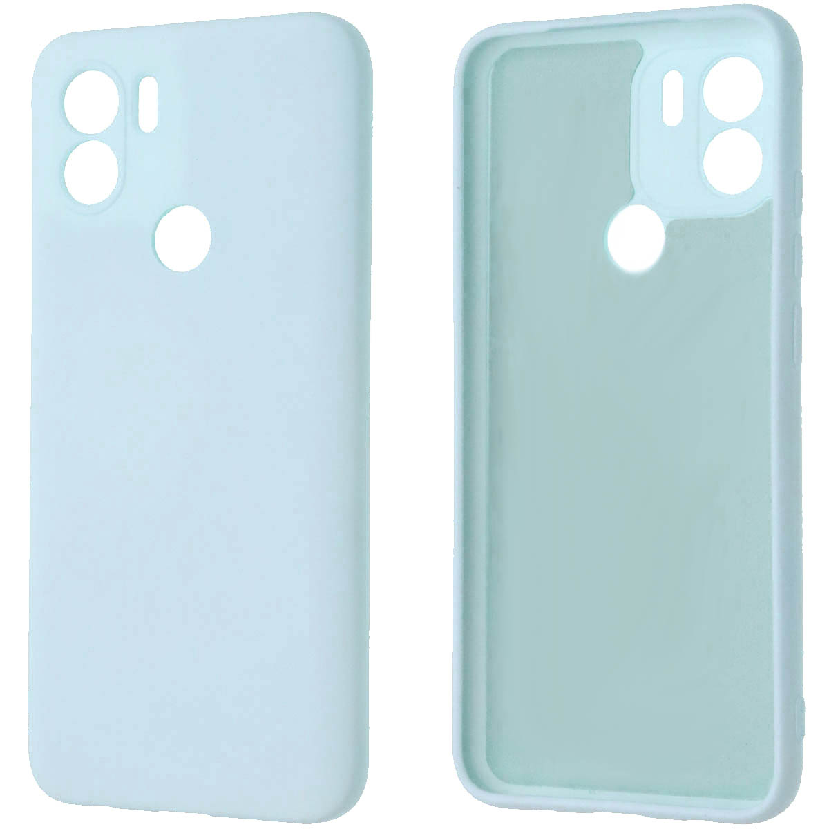 Чехол накладка NANO для Redmi A1 Plus, Redmi A2 Plus, POCO C51, силикон, бархат, цвет небесно голубой Чехол накладка NANO для Redmi A1 Plus, Redmi A2 Plus, POCO C51, силикон, бархат, цвет небесно голубой