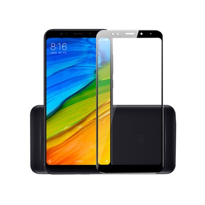Защитное стекло Lito (премиальное качество) "5D" FULL GLUE для XIAOMI Redmi S2, цвет канта чёрный.