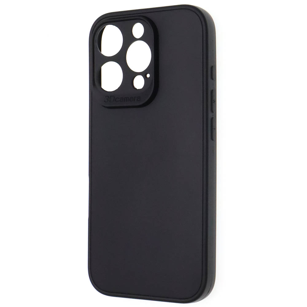 Чехол накладка для APPLE iPhone 16 Pro, защита камеры, силикон, цвет черный