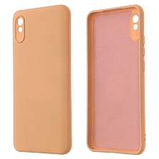 Чехол накладка NANO для XIAOMI Redmi 9A, силикон, бархат, цвет розовый песок Чехол накладка NANO для XIAOMI Redmi 9A, силикон, бархат, цвет розовый песок
