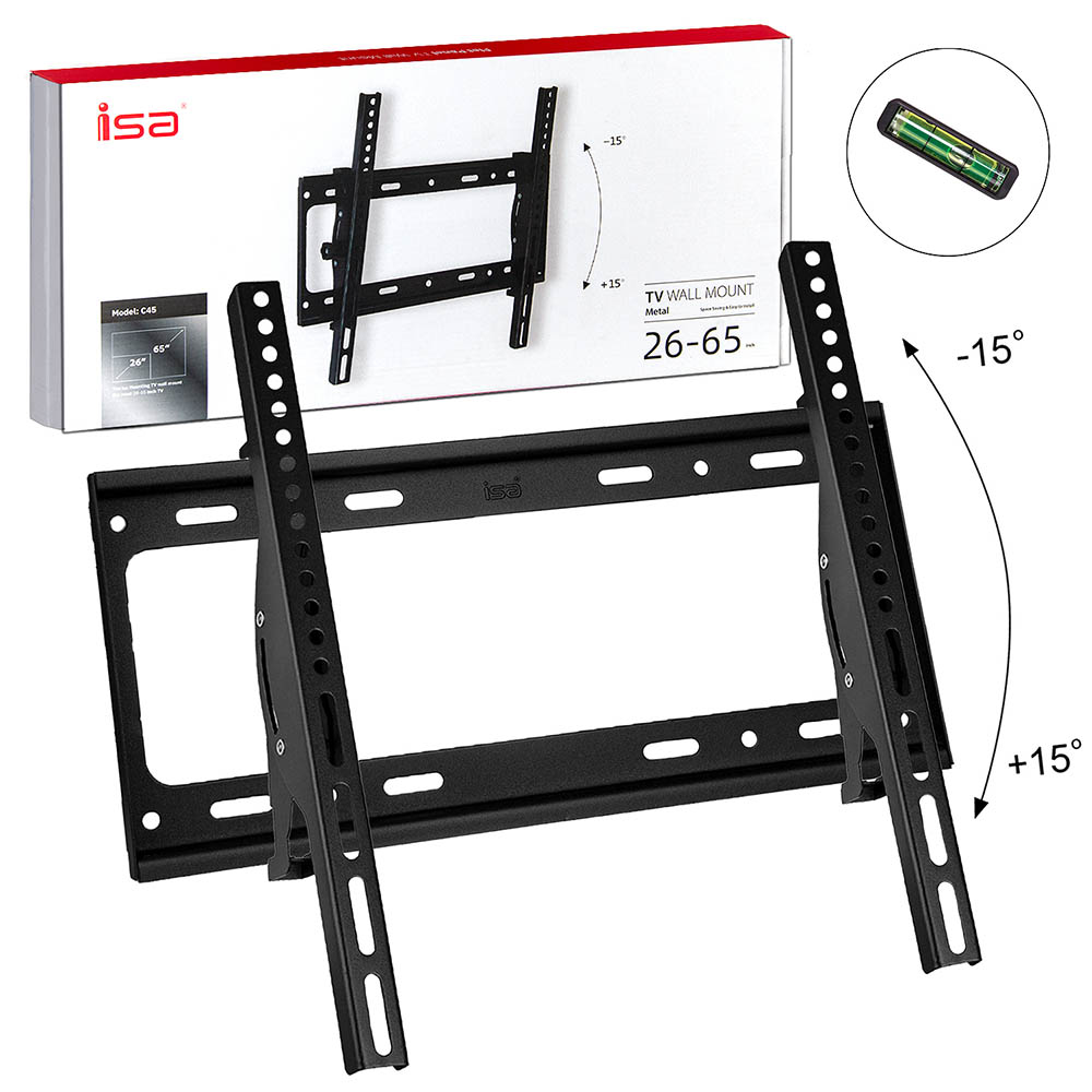 Кронштейн для ТВ ISA C45, до 50 кг, 26-65", цвет черный