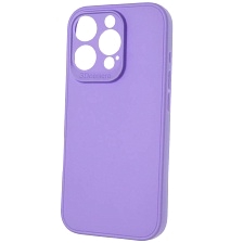 Чехол накладка для APPLE iPhone 16 Pro, защита камеры, силикон, цвет сиреневый