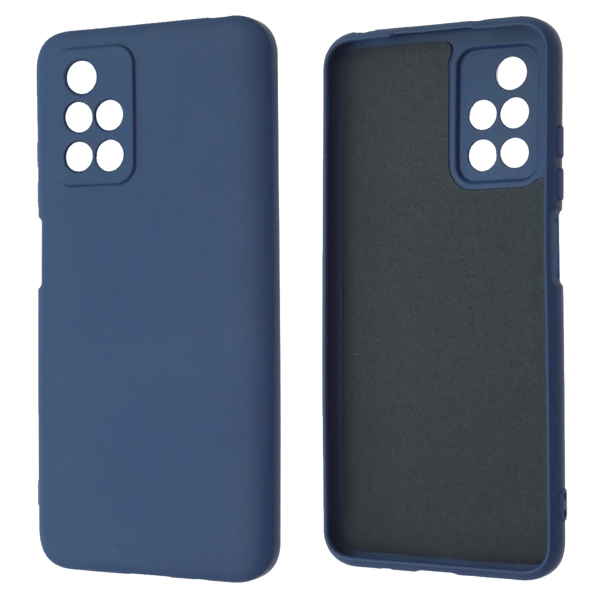 Чехол накладка NANO для XIAOMI Redmi 10 (2021), Redmi 10 (2022), силикон, бархат, цвет темно синий Чехол накладка NANO для XIAOMI Redmi 10 (2021), Redmi 10 (2022), силикон, бархат, цвет темно синий