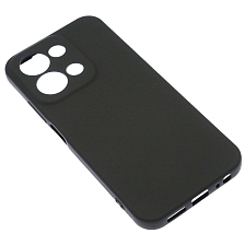 Чехол накладка Silicon Cover для XIAOMI Redmi 15C, POCO C85, защита камеры, силикон, бархат, цвет черный