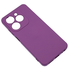 Чехол накладка NANO для INFINIX HOT 40i, Smart 8, SMART 8 Plus, силикон, бархат, цвет фиолетовый