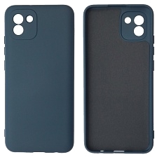Чехол накладка NANO для SAMSUNG Galaxy A03 (SM-A035F), силикон, бархат, цвет темно синий Чехол накладка NANO для SAMSUNG Galaxy A03 (SM-A035F), силикон, бархат, цвет темно синий