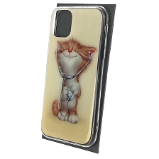 Чехол накладка для APPLE iPhone 11, силикон, рисунок Кот с стетоскопом Чехол накладка для APPLE iPhone 11, силикон, рисунок Кот с стетоскопом
