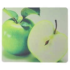 Коврик для компьютерной мыши F2 KV01, 240х200 мм, рисунок Зеленое яблоко
