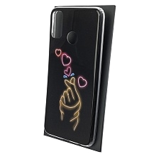 Чехол накладка Vinil для HUAWEI Honor 9X Lite (JSN-L21), силикон, рисунок щелчок с сердечком Чехол накладка Vinil для HUAWEI Honor 9X Lite (JSN-L21), силикон, рисунок щелчок с сердечком