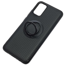 Чехол накладка iFace для SAMSUNG Galaxy A02S (SM-A025), силикон, кольцо держатель, цвет черный Чехол накладка iFace для SAMSUNG Galaxy A02S (SM-A025), силикон, кольцо держатель, цвет черный