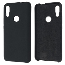 Чехол накладка Silicon Cover для HUAWEI Honor P Smart Z, Honor 9X, Oppo F11 Pro, силикон, бархат, цвет черный Чехол накладка Silicon Cover для HUAWEI Honor P Smart Z, Honor 9X, Oppo F11 Pro, силикон, бархат, цвет черный