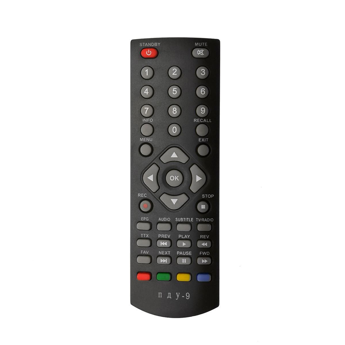 Пульт ДУ для ORIEL ПДУ-9 подходит к следующим моделям: DVB-T2 ресивер 790, 960, 961.
