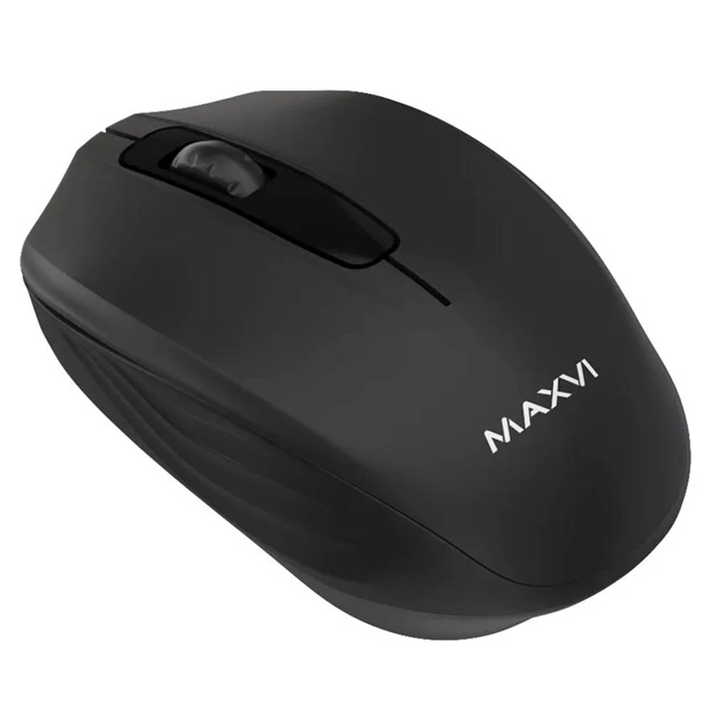 Мышь беспроводная MAXVI MWS-05, оптическая, 1000 DPI, цвет черный