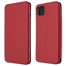 Чехол книжка STYLISH для Realme C11 2020, экокожа, визитница, цвет красный Чехол книжка STYLISH для Realme C11 2020, экокожа, визитница, цвет красный