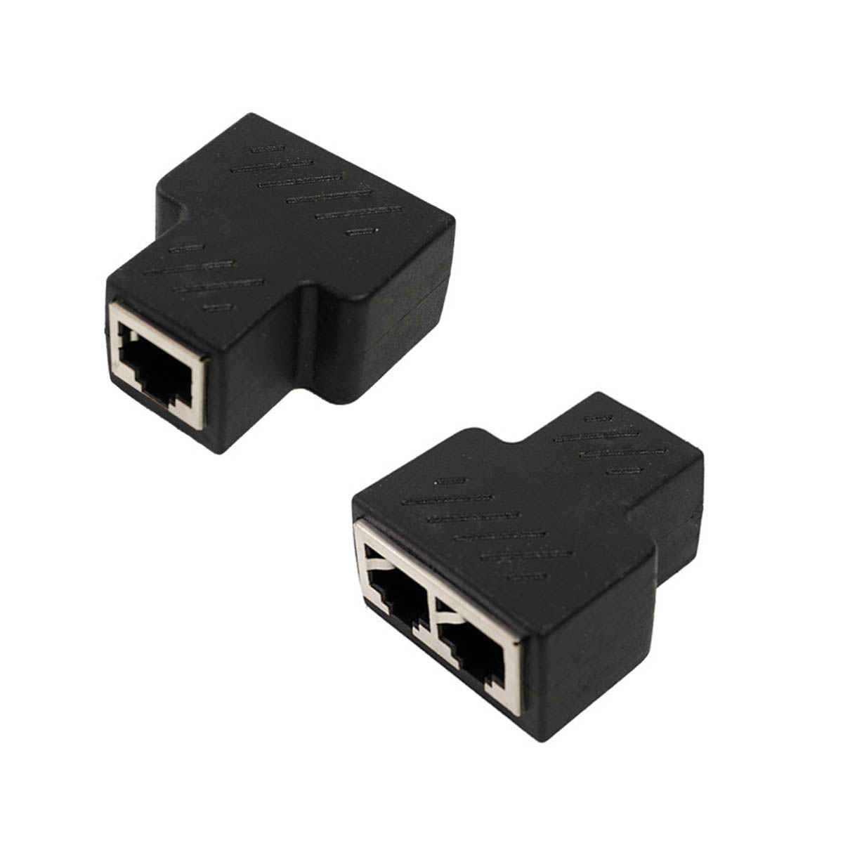 Разветвитель H07, RJ-45(F) на 2 RJ-45(F), цвет черный Разветвитель H07, RJ-45(F) на 2 RJ-45(F), цвет черный
