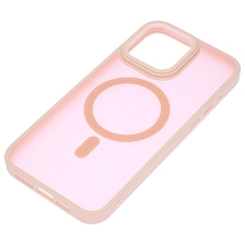 Чехол накладка Camelia с поддержкой MagSafe для APPLE iPhone 15 Pro Max, силикон, матовый, цвет розовый песок Чехол накладка Camelia с поддержкой MagSafe для APPLE iPhone 15 Pro Max, силикон, матовый, цвет розовый песок