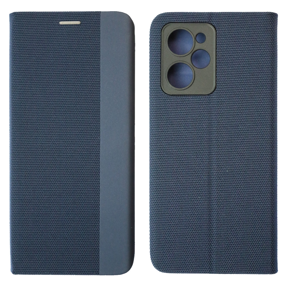 Чехол книжка MESH для XIAOMI POCO X5 Pro, текстиль, силикон, бархат, визитница, цвет темно синий Чехол книжка MESH для XIAOMI POCO X5 Pro, текстиль, силикон, бархат, визитница, цвет темно синий