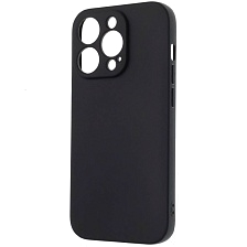 Чехол накладка для APPLE iPhone 14 Pro, силикон, защита камеры, цвет черный Чехол накладка для APPLE iPhone 14 Pro, силикон, защита камеры, цвет черный