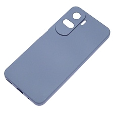 Чехол накладка NANO для HUAWEI Honor 90 Lite, силикон, бархат, цвет космически серый