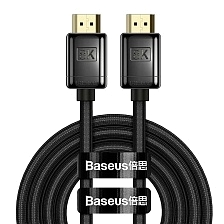 Кабель BASEUS HDMI 8K- HDMI 8K, VER. 2.1, длина 1 метр, цвет черный