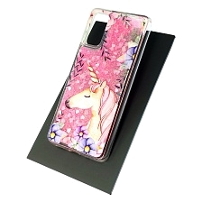 Чехол накладка TransFusion для SAMSUNG Galaxy S20 (SM-G980), силикон, переливашка, рисунок Единорог.