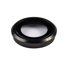 Стекло основной камеры + оправа iPhone 6S (4.7") (черная).