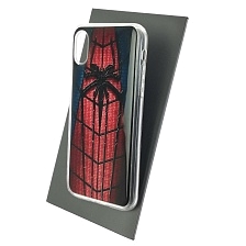 Чехол накладка для APPLE iPhone X, iPhone XS, силикон, рисунок Паук 1 Чехол накладка для APPLE iPhone X, iPhone XS, силикон, рисунок Паук 1